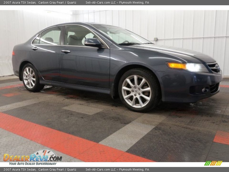 2007 Acura TSX Sedan Carbon Gray Pearl / Quartz Photo #6