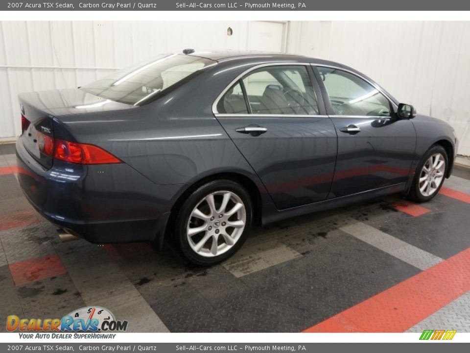 2007 Acura TSX Sedan Carbon Gray Pearl / Quartz Photo #7