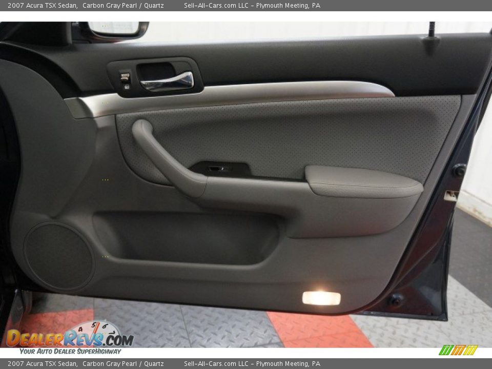 2007 Acura TSX Sedan Carbon Gray Pearl / Quartz Photo #17