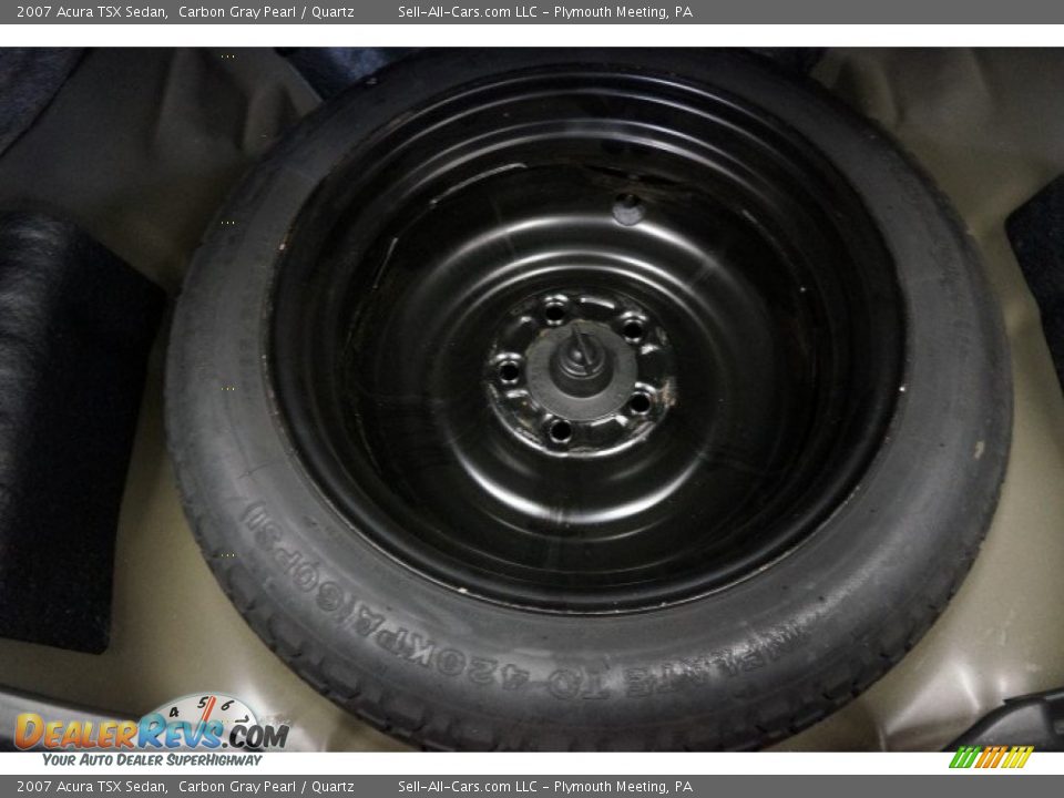 2007 Acura TSX Sedan Carbon Gray Pearl / Quartz Photo #20