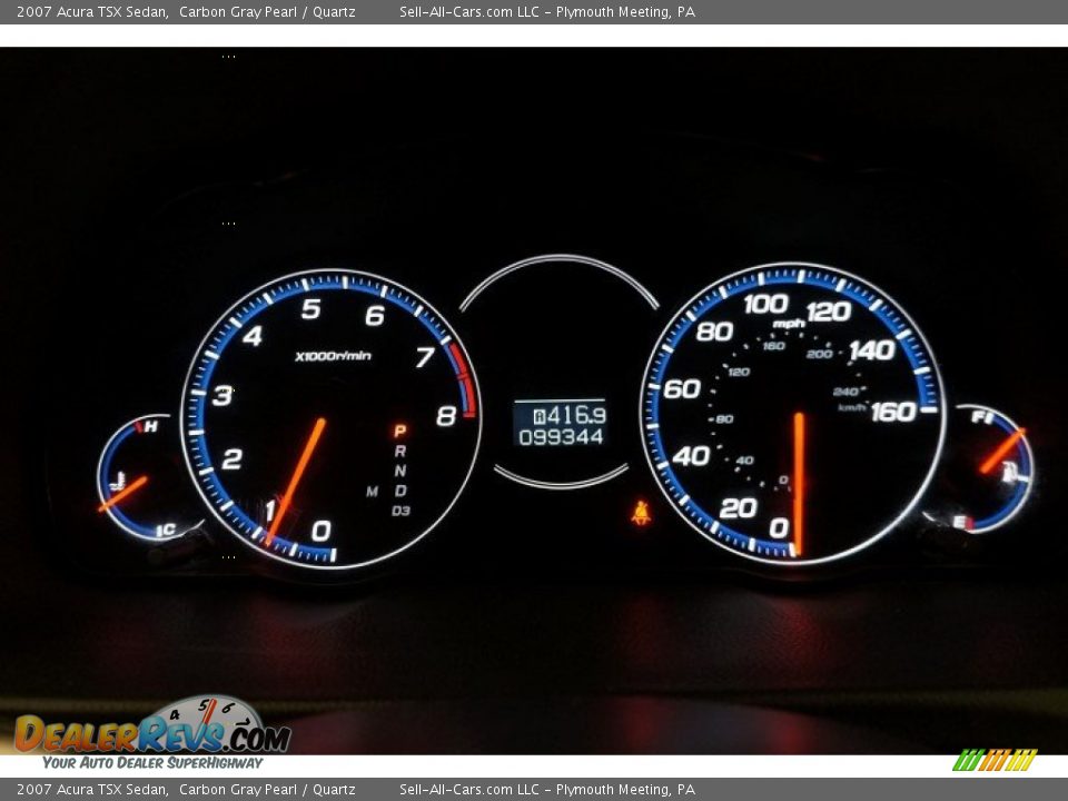 2007 Acura TSX Sedan Carbon Gray Pearl / Quartz Photo #27