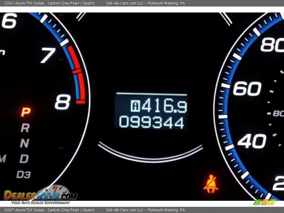 2007 Acura TSX Sedan Carbon Gray Pearl / Quartz Photo #28