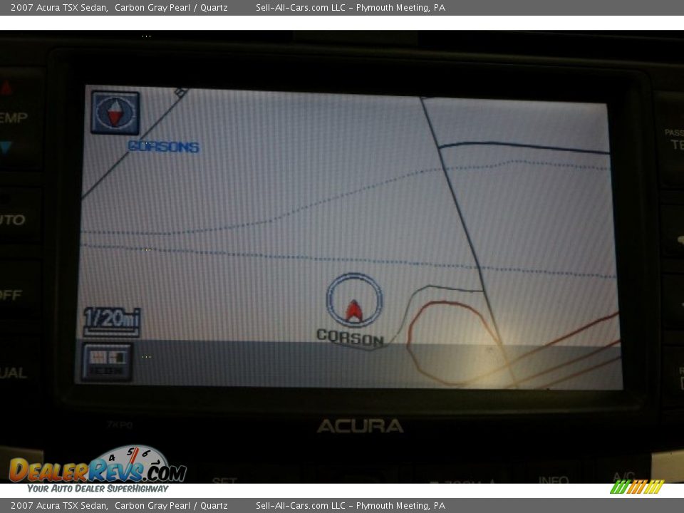 2007 Acura TSX Sedan Carbon Gray Pearl / Quartz Photo #29