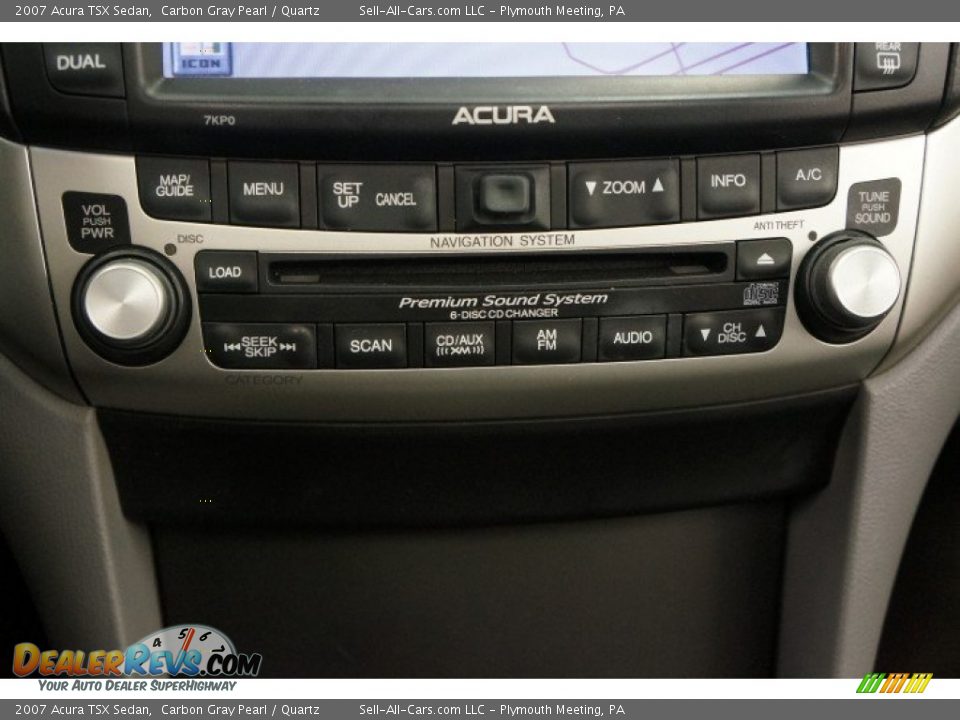 2007 Acura TSX Sedan Carbon Gray Pearl / Quartz Photo #31