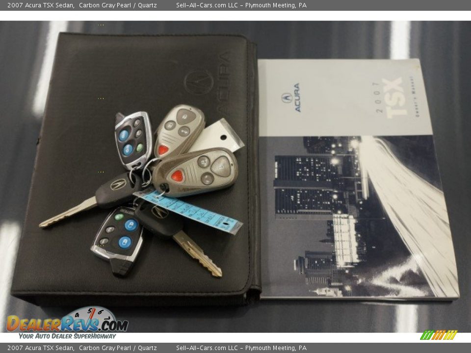 2007 Acura TSX Sedan Carbon Gray Pearl / Quartz Photo #32