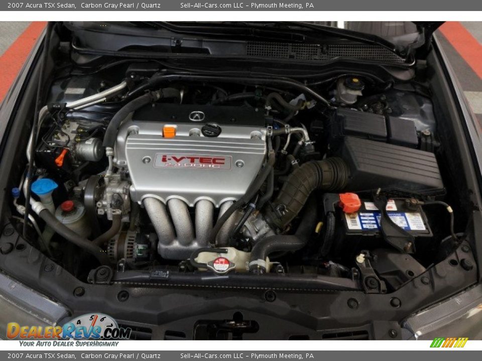 2007 Acura TSX Sedan Carbon Gray Pearl / Quartz Photo #33