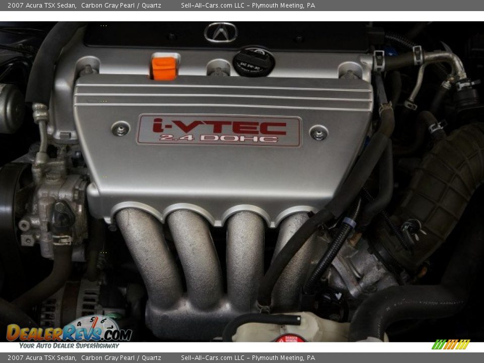 2007 Acura TSX Sedan Carbon Gray Pearl / Quartz Photo #34