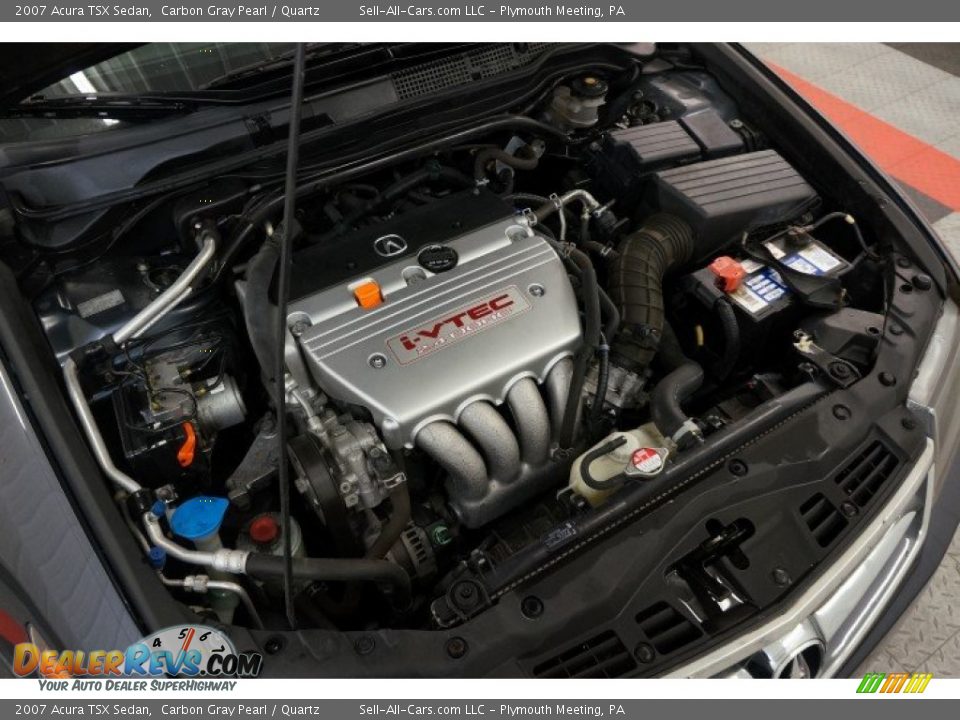 2007 Acura TSX Sedan Carbon Gray Pearl / Quartz Photo #35
