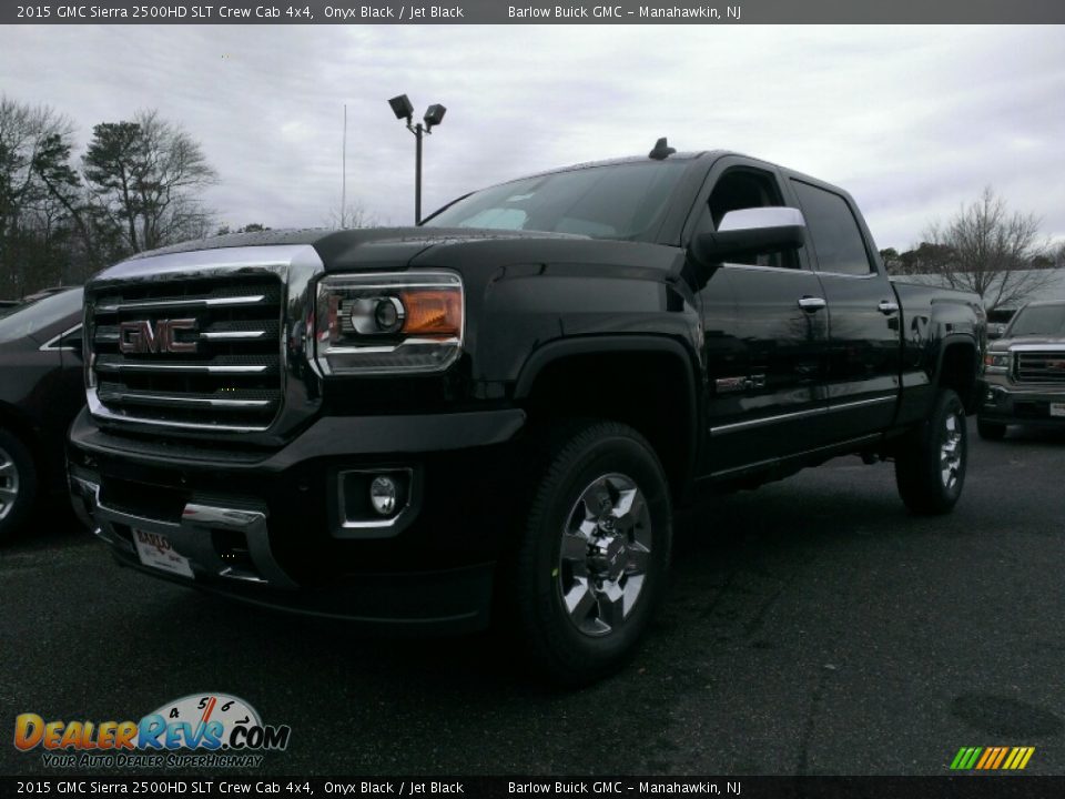2015 GMC Sierra 2500HD SLT Crew Cab 4x4 Onyx Black / Jet Black Photo #1
