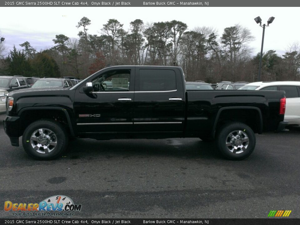 Onyx Black 2015 GMC Sierra 2500HD SLT Crew Cab 4x4 Photo #3