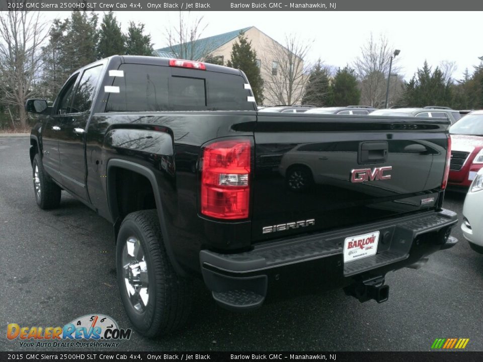 2015 GMC Sierra 2500HD SLT Crew Cab 4x4 Onyx Black / Jet Black Photo #4