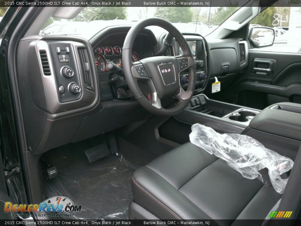 2015 GMC Sierra 2500HD SLT Crew Cab 4x4 Onyx Black / Jet Black Photo #8