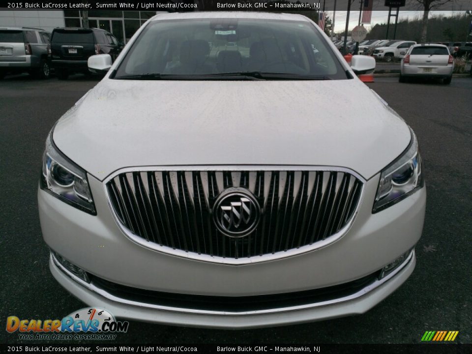 2015 Buick LaCrosse Leather Summit White / Light Neutral/Cocoa Photo #2