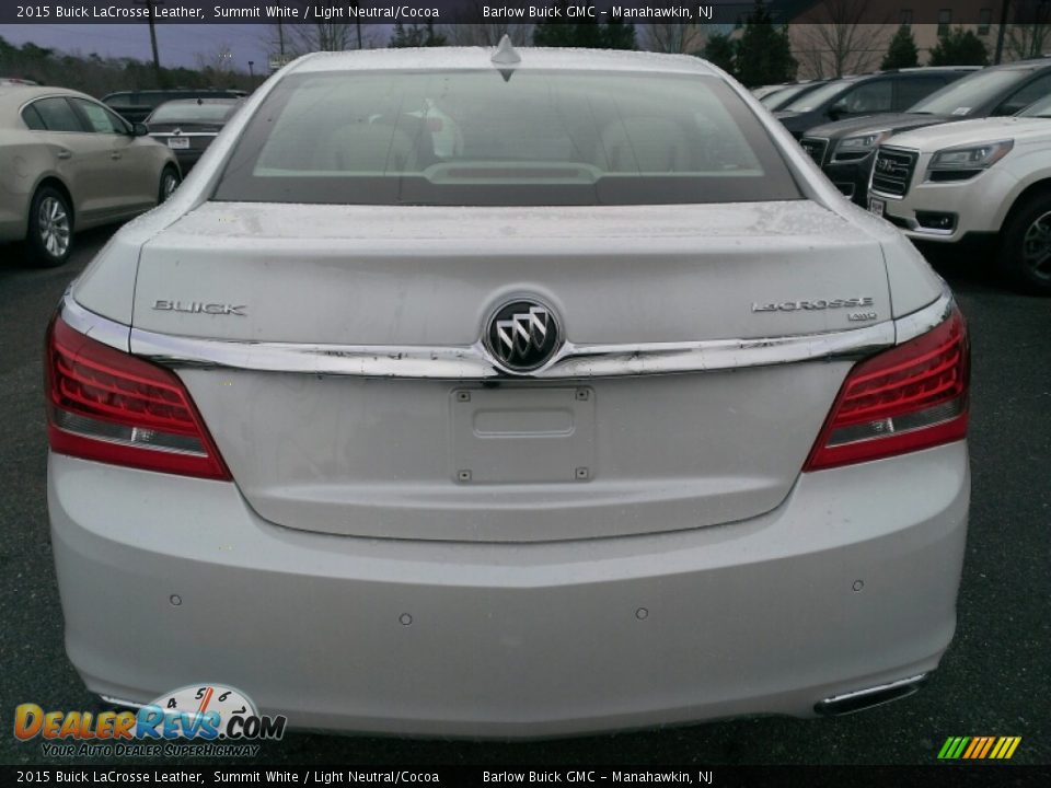 2015 Buick LaCrosse Leather Summit White / Light Neutral/Cocoa Photo #5