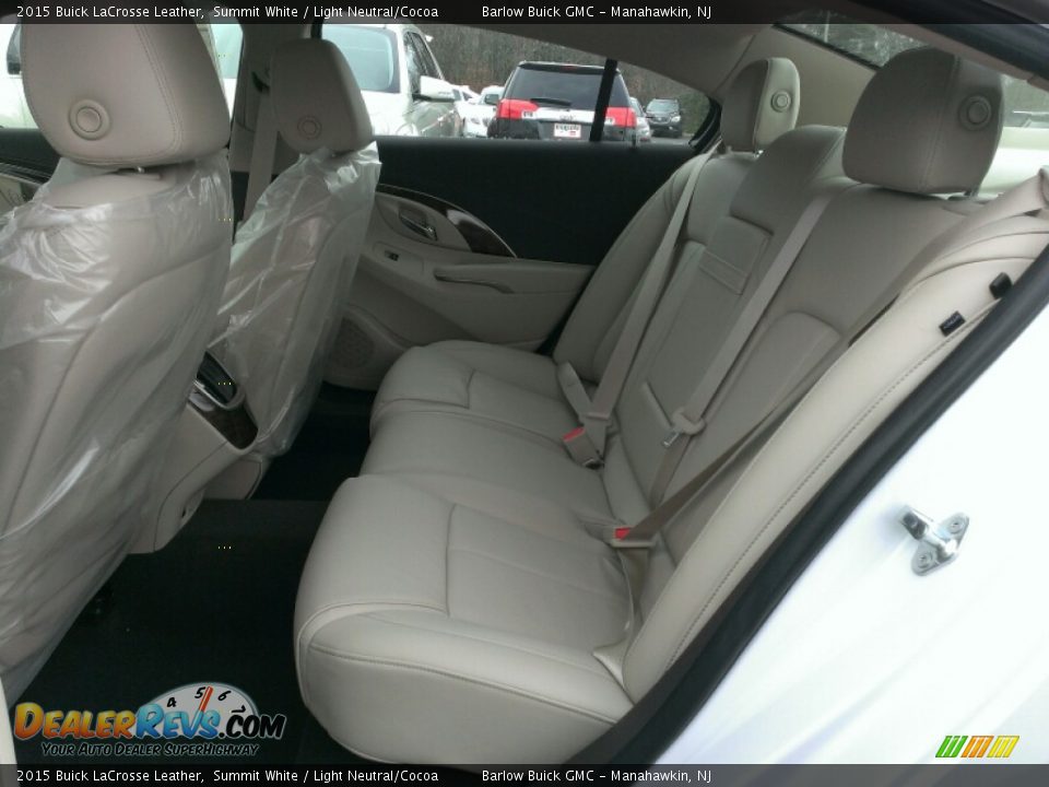 2015 Buick LaCrosse Leather Summit White / Light Neutral/Cocoa Photo #6