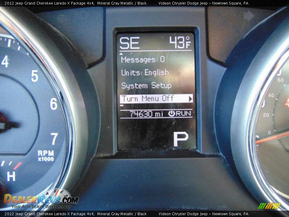 2012 Jeep Grand Cherokee Laredo X Package 4x4 Mineral Gray Metallic / Black Photo #23