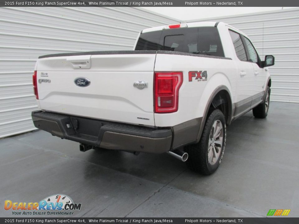 White Platinum Tricoat 2015 Ford F150 King Ranch SuperCrew 4x4 Photo #4