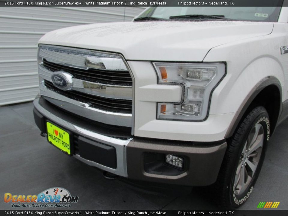2015 Ford F150 King Ranch SuperCrew 4x4 White Platinum Tricoat / King Ranch Java/Mesa Photo #10