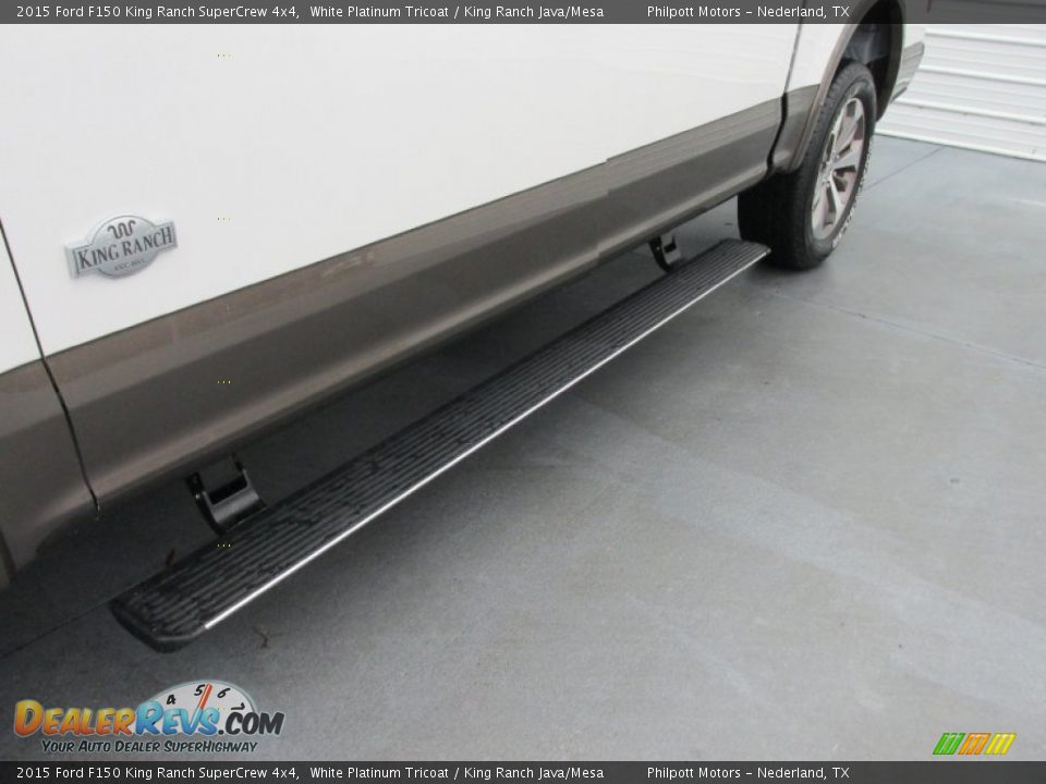 2015 Ford F150 King Ranch SuperCrew 4x4 White Platinum Tricoat / King Ranch Java/Mesa Photo #12