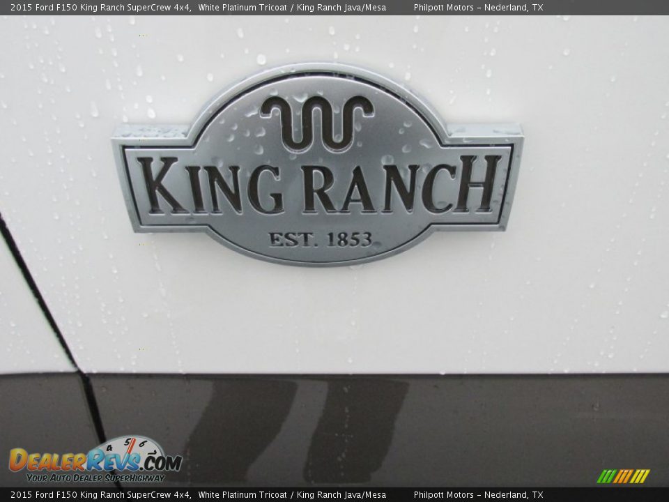 2015 Ford F150 King Ranch SuperCrew 4x4 White Platinum Tricoat / King Ranch Java/Mesa Photo #14