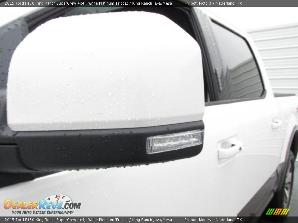 2015 Ford F150 King Ranch SuperCrew 4x4 White Platinum Tricoat / King Ranch Java/Mesa Photo #15