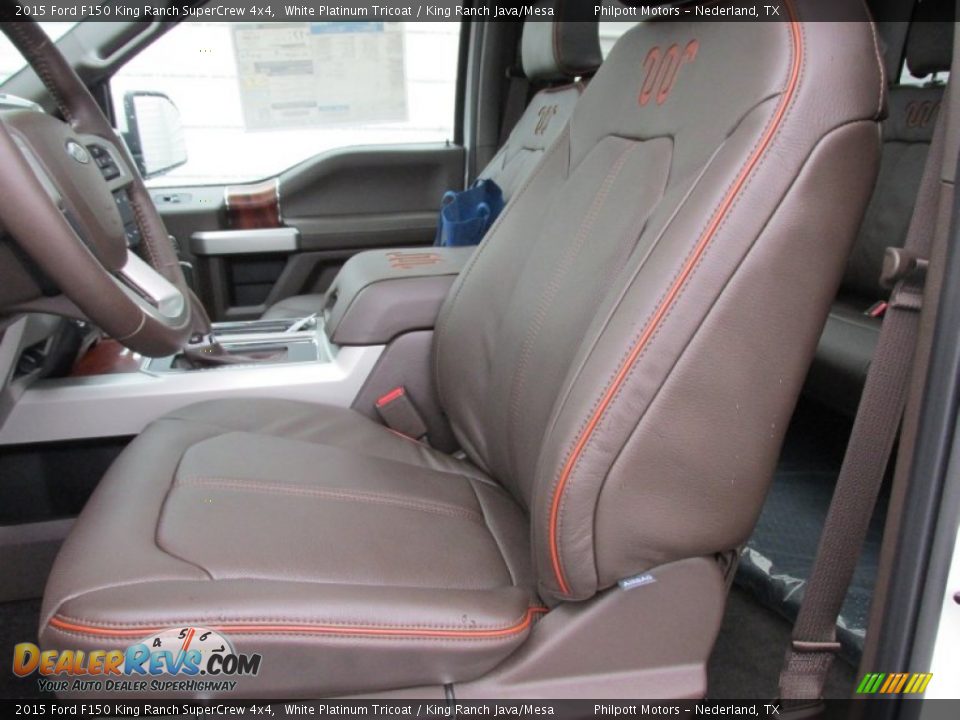 Front Seat of 2015 Ford F150 King Ranch SuperCrew 4x4 Photo #28