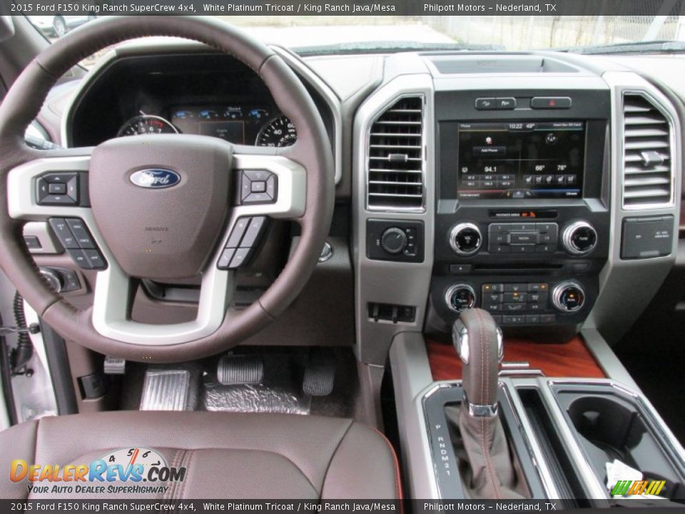 Dashboard of 2015 Ford F150 King Ranch SuperCrew 4x4 Photo #31