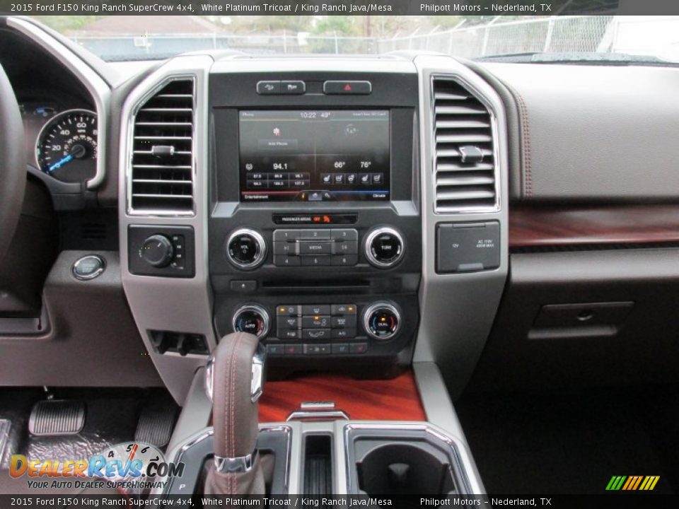 Controls of 2015 Ford F150 King Ranch SuperCrew 4x4 Photo #32