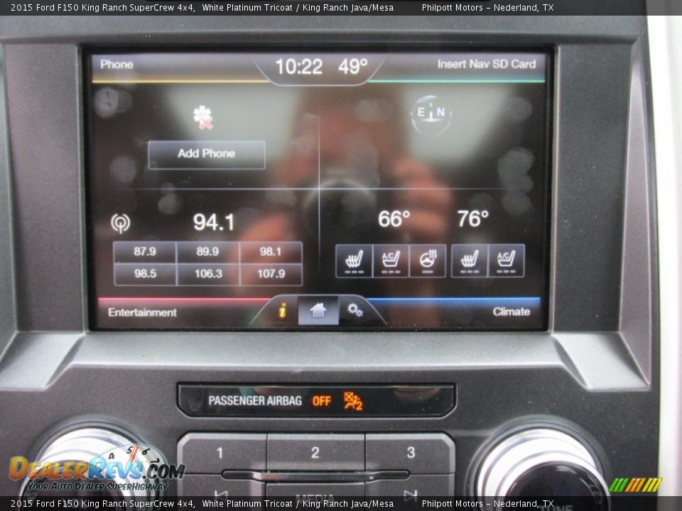 Controls of 2015 Ford F150 King Ranch SuperCrew 4x4 Photo #33