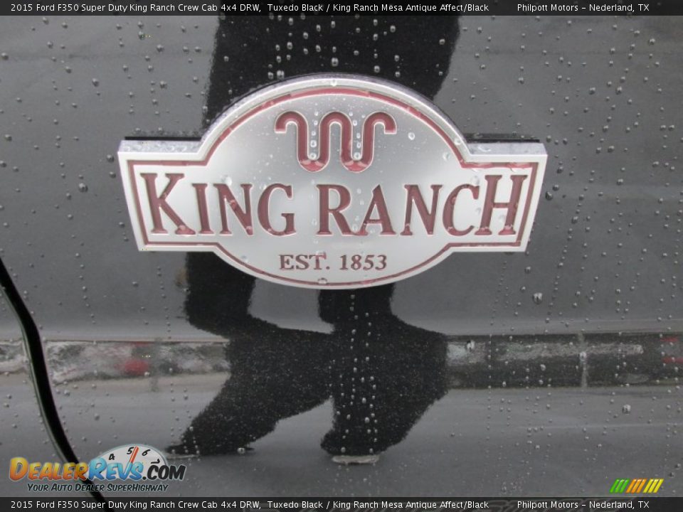 2015 Ford F350 Super Duty King Ranch Crew Cab 4x4 DRW Tuxedo Black / King Ranch Mesa Antique Affect/Black Photo #15