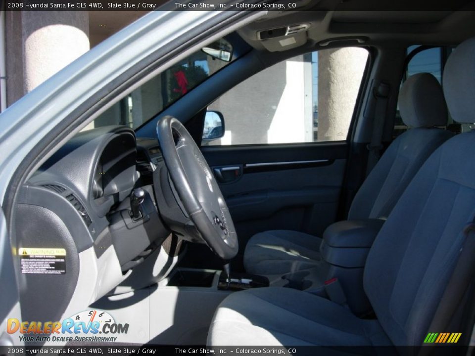 2008 Hyundai Santa Fe GLS 4WD Slate Blue / Gray Photo #10