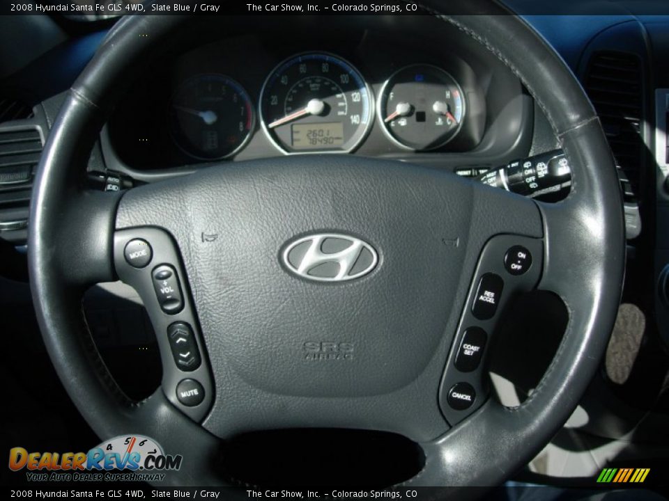 2008 Hyundai Santa Fe GLS 4WD Slate Blue / Gray Photo #14