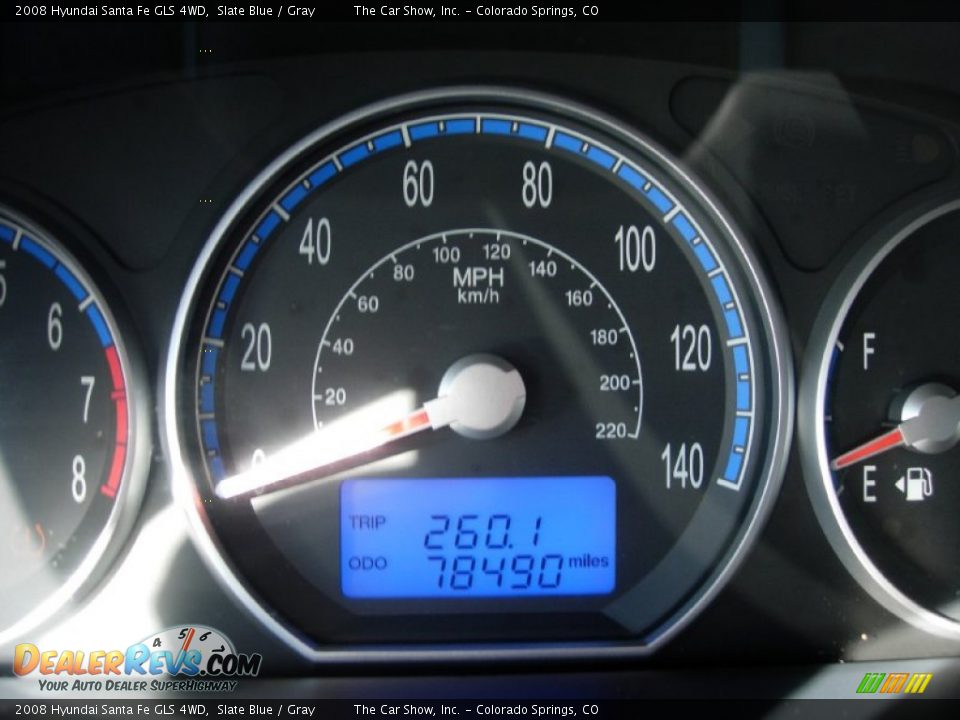 2008 Hyundai Santa Fe GLS 4WD Slate Blue / Gray Photo #15