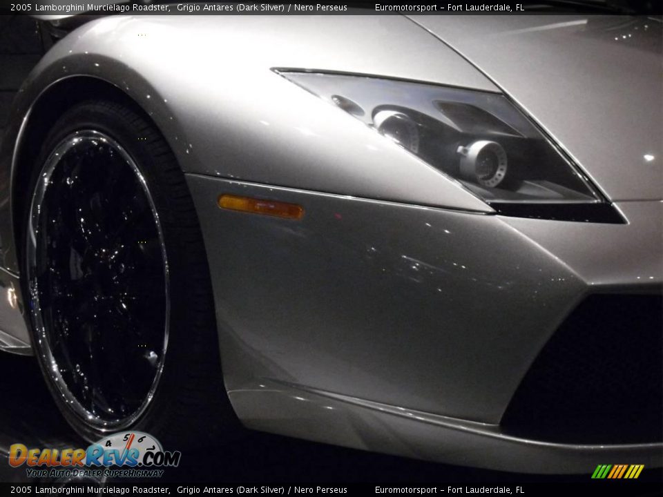 2005 Lamborghini Murcielago Roadster Grigio Antares (Dark Silver) / Nero Perseus Photo #5