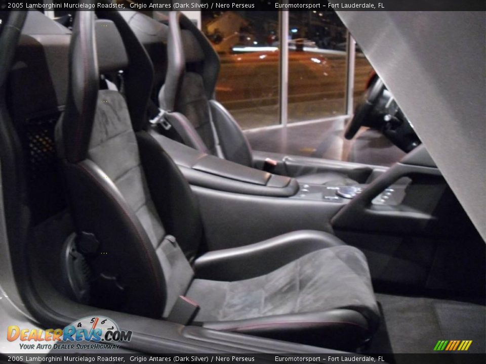 2005 Lamborghini Murcielago Roadster Grigio Antares (Dark Silver) / Nero Perseus Photo #7