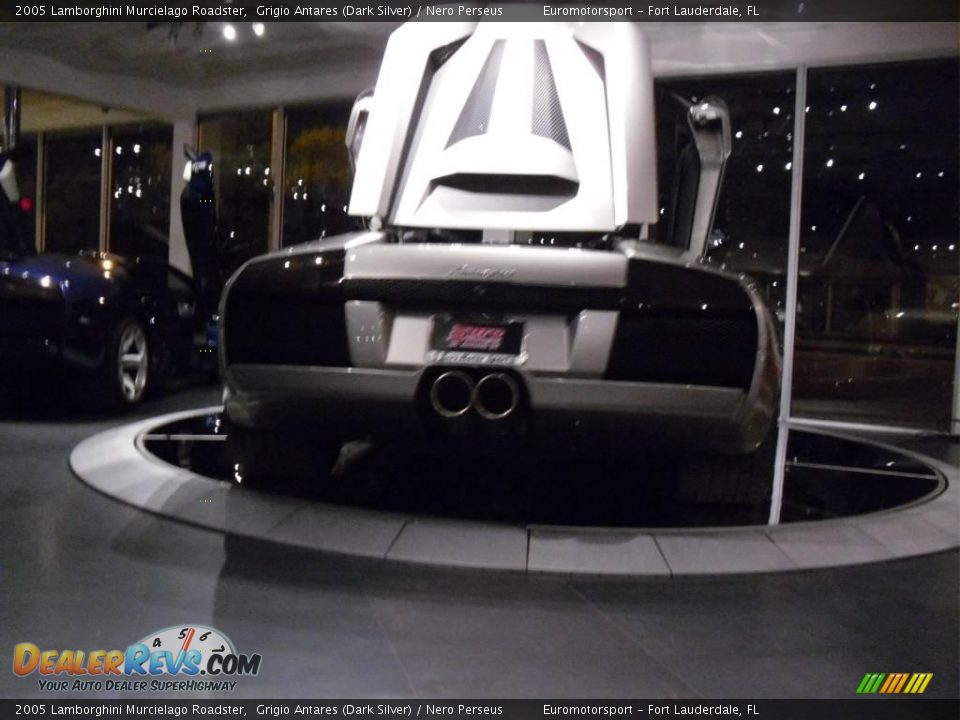 2005 Lamborghini Murcielago Roadster Grigio Antares (Dark Silver) / Nero Perseus Photo #11