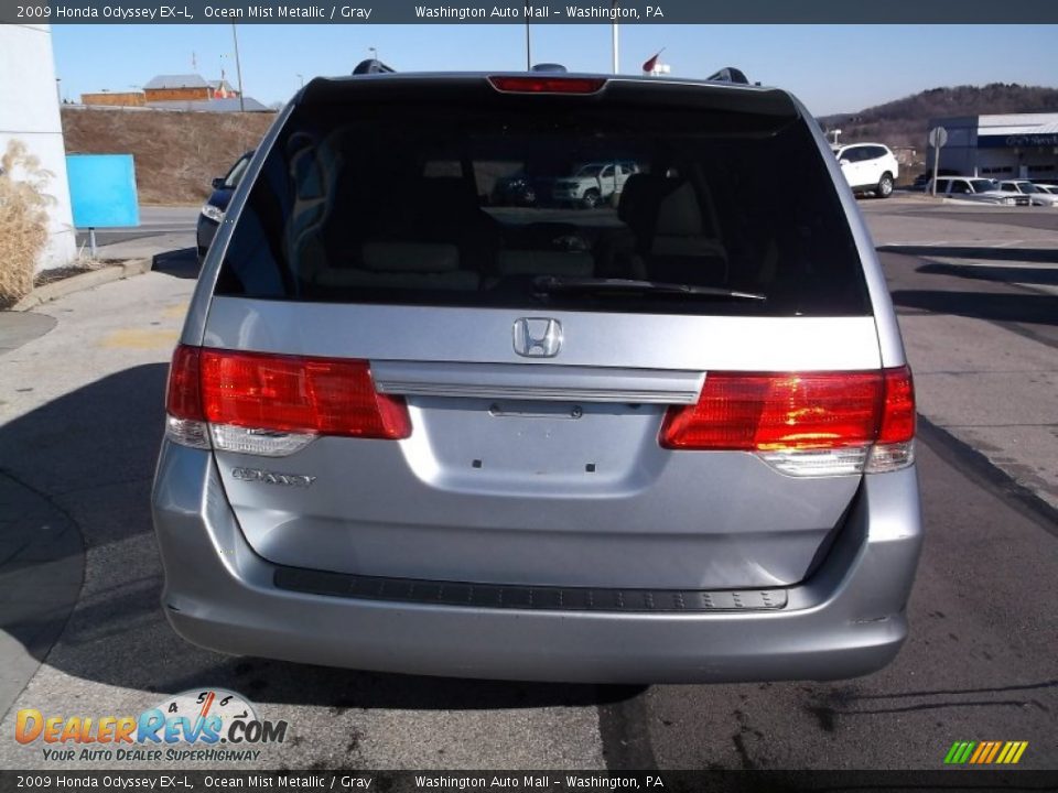2009 Honda Odyssey EX-L Ocean Mist Metallic / Gray Photo #7