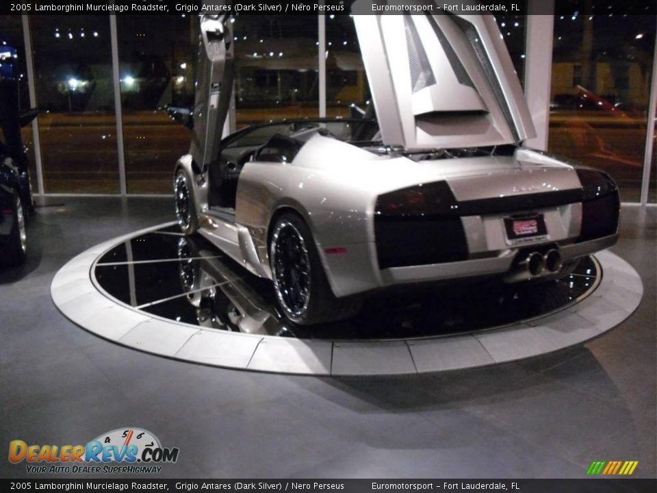 2005 Lamborghini Murcielago Roadster Grigio Antares (Dark Silver) / Nero Perseus Photo #26