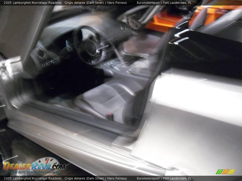 2005 Lamborghini Murcielago Roadster Grigio Antares (Dark Silver) / Nero Perseus Photo #32