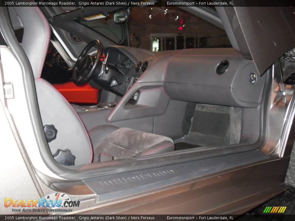 2005 Lamborghini Murcielago Roadster Grigio Antares (Dark Silver) / Nero Perseus Photo #37