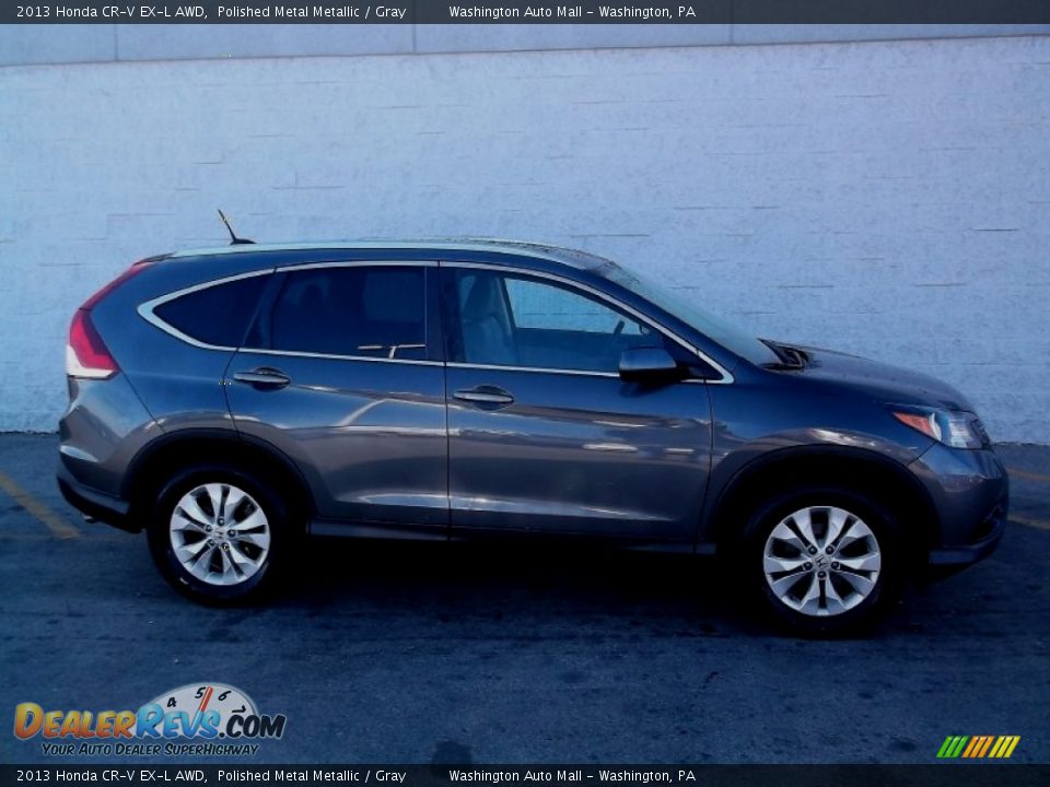 2013 Honda CR-V EX-L AWD Polished Metal Metallic / Gray Photo #2