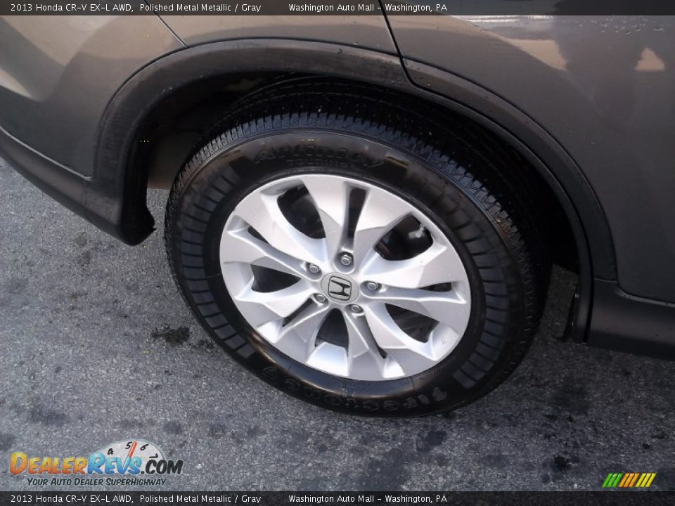 2013 Honda CR-V EX-L AWD Polished Metal Metallic / Gray Photo #3