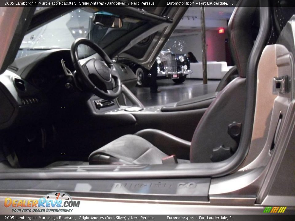 2005 Lamborghini Murcielago Roadster Grigio Antares (Dark Silver) / Nero Perseus Photo #38
