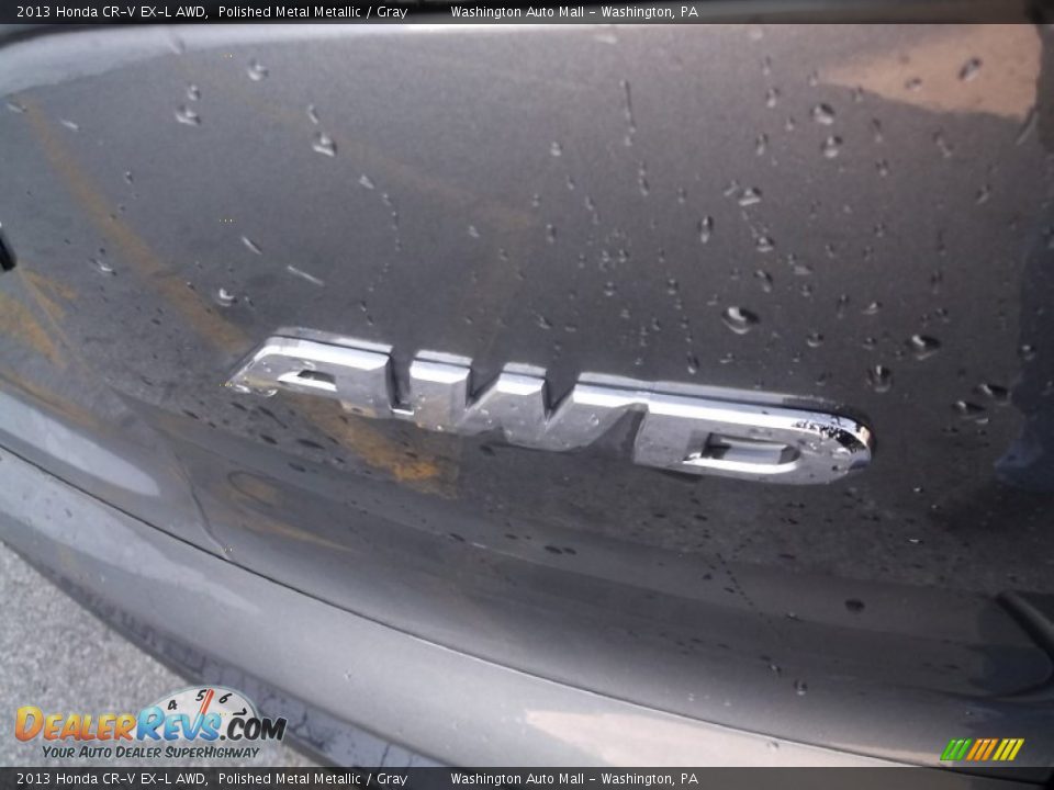 2013 Honda CR-V EX-L AWD Polished Metal Metallic / Gray Photo #9