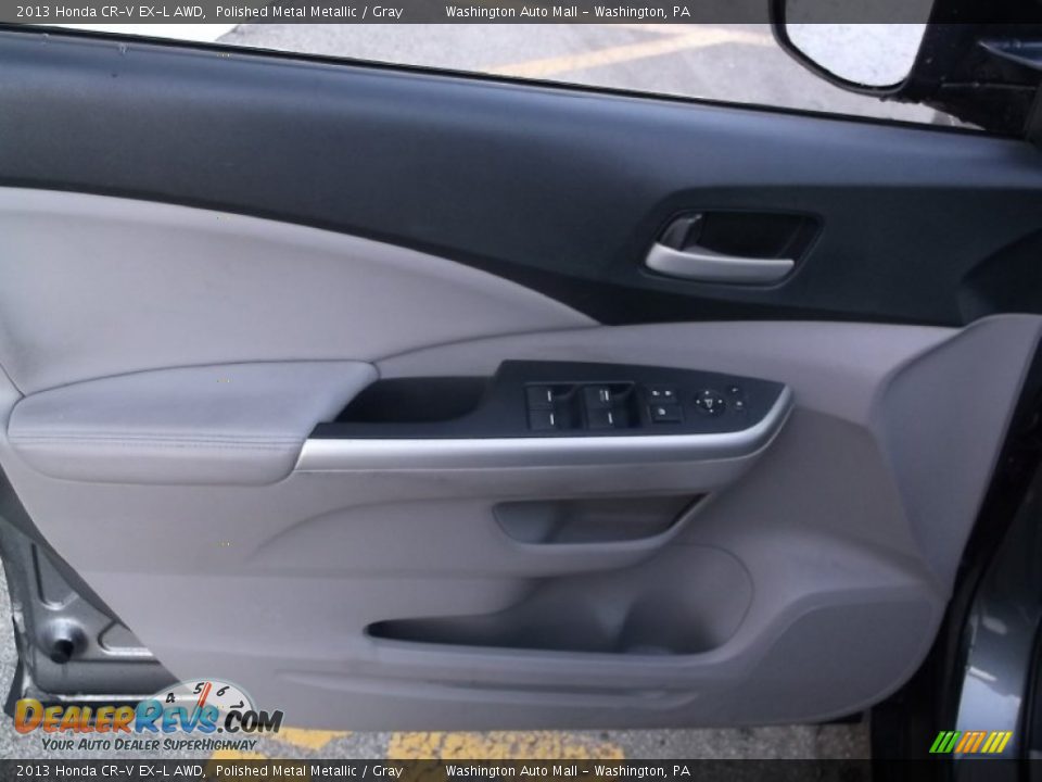 2013 Honda CR-V EX-L AWD Polished Metal Metallic / Gray Photo #11