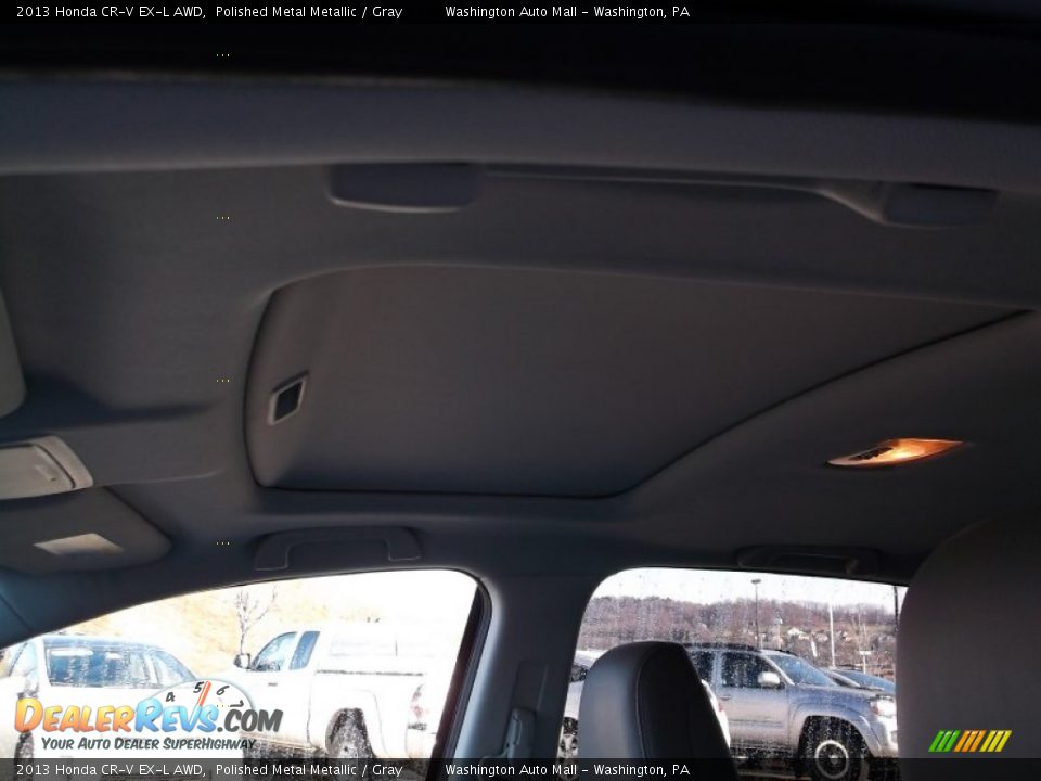 2013 Honda CR-V EX-L AWD Polished Metal Metallic / Gray Photo #12
