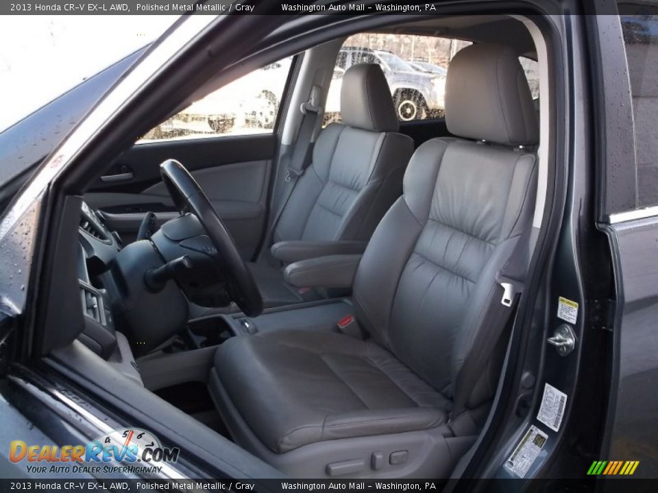 2013 Honda CR-V EX-L AWD Polished Metal Metallic / Gray Photo #13