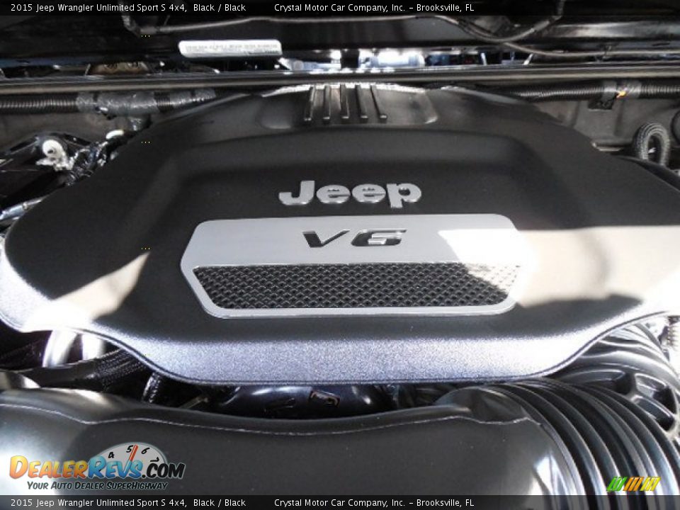 2015 Jeep Wrangler Unlimited Sport S 4x4 Black / Black Photo #16