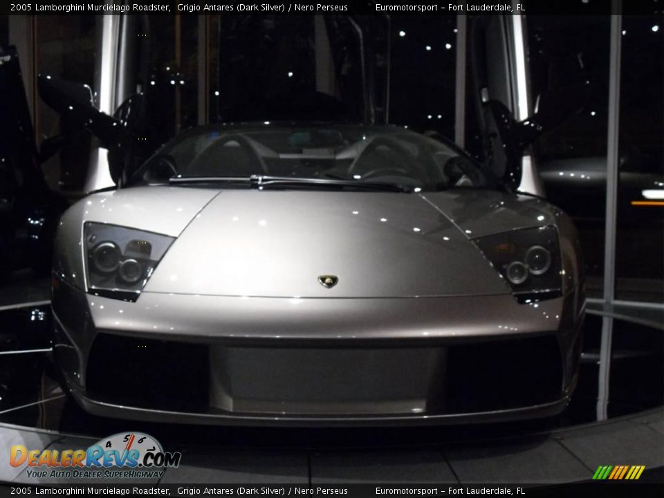 2005 Lamborghini Murcielago Roadster Grigio Antares (Dark Silver) / Nero Perseus Photo #40