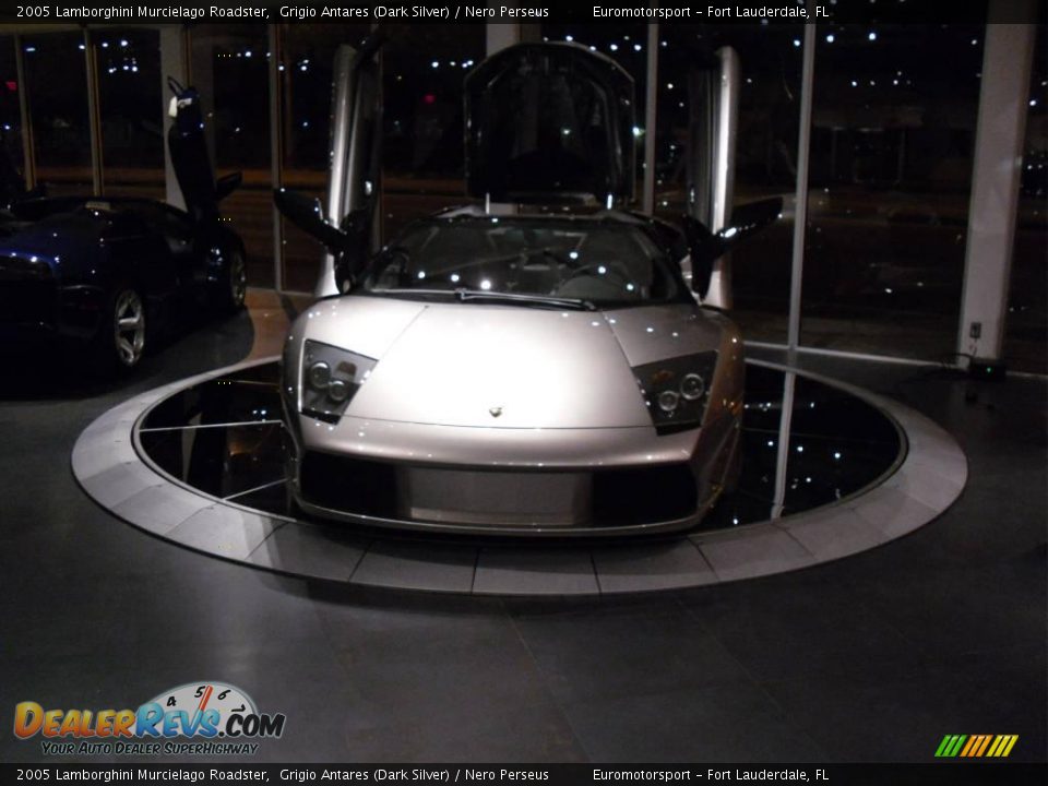 2005 Lamborghini Murcielago Roadster Grigio Antares (Dark Silver) / Nero Perseus Photo #42